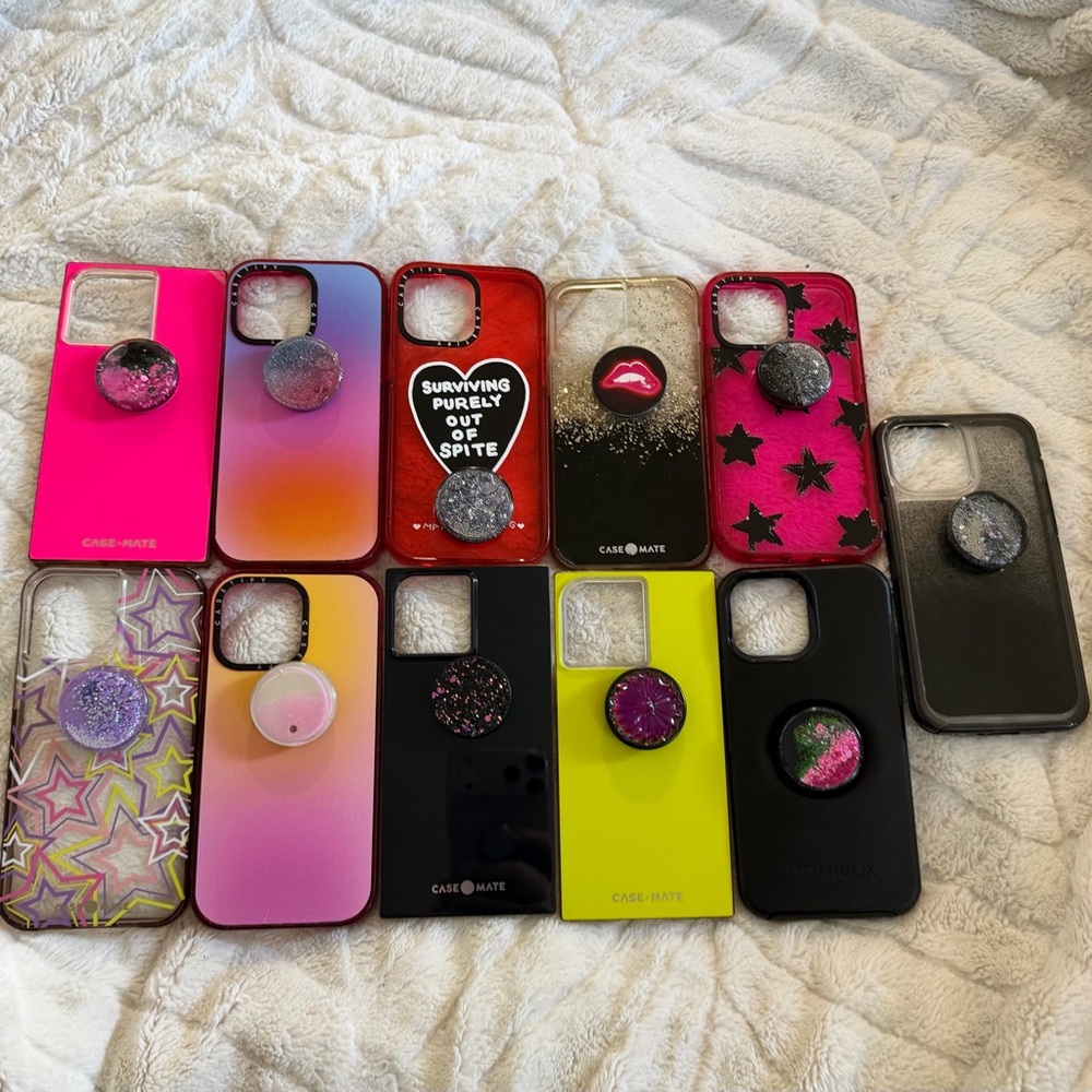 iPhone 14 Pro Max Case Popsocket Bundle Casetify Otterbox CaseMate Retail $900